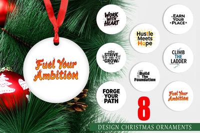 Ornament Ambitious Career Starter Quotes Sublimation artnoy 