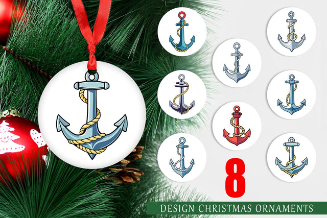 Ornament Anchor Rope Sublimation artnoy 
