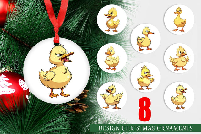 Ornament Angry Duck Sublimation artnoy 