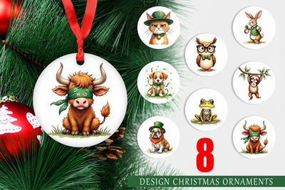 Ornament Annoyed Retro Animals Sublimation artnoy 
