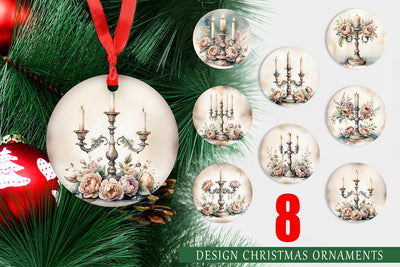 Ornament Antique Candlestick Sublimation artnoy 