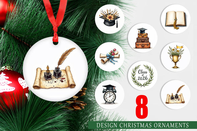 Ornament Antique Floral Graduation Elements & Scrolls Sublimation artnoy 