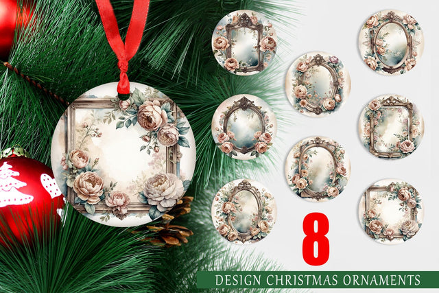 Ornament Antique Mirror Sublimation artnoy 