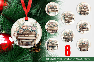 Ornament Antique Piano Sublimation artnoy 