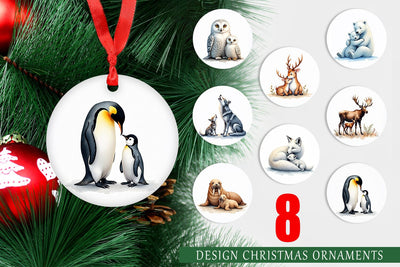 Ornament Arctic Snuggles Sublimation artnoy 