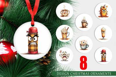 Ornament Autumn Beverages Sublimation artnoy 