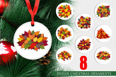 Ornament Autumn Leaves Sublimation artnoy 