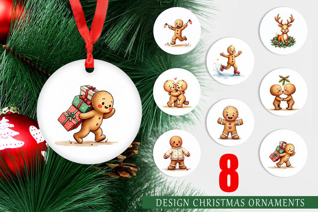 Ornament Awkward Holiday Moments Gingerbread Sublimation artnoy 
