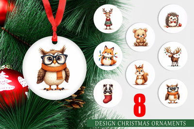 Ornament Awkward Nordic Woodland Sublimation artnoy 