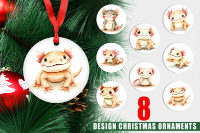 Ornament Axolotl Wildlife Sublimation artnoy 