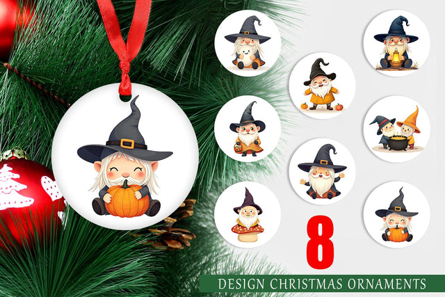 Ornament Baby Gnome Halloween Sublimation artnoy 