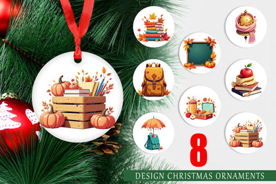 Ornament Back to Autumn Sublimation artnoy 