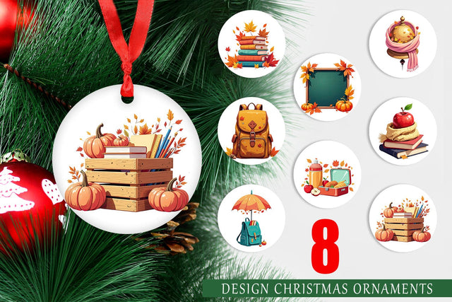 Ornament Back to Autumn Sublimation artnoy 