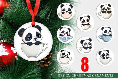 Ornament Balloon Panda Sublimation artnoy 
