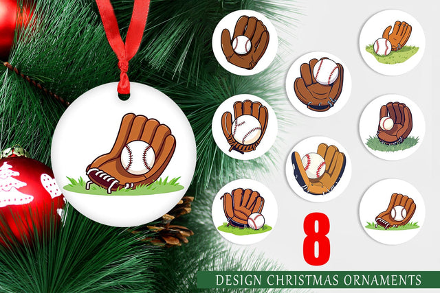 Ornament Baseball Glove Sublimation artnoy 