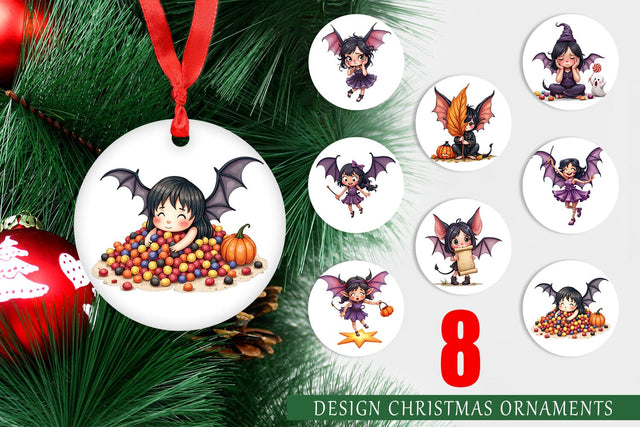 Ornament Bat Fairy Mishaps Sublimation artnoy 