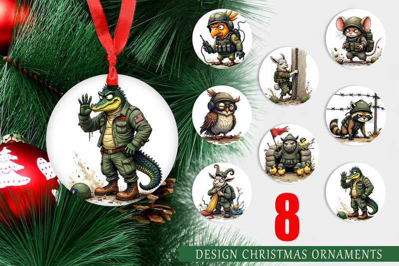 Ornament Battlefield Critters Sublimation artnoy 