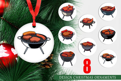 Ornament BBQ Grill Sublimation artnoy 