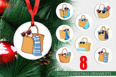 Ornament Beach Bag Sublimation artnoy 