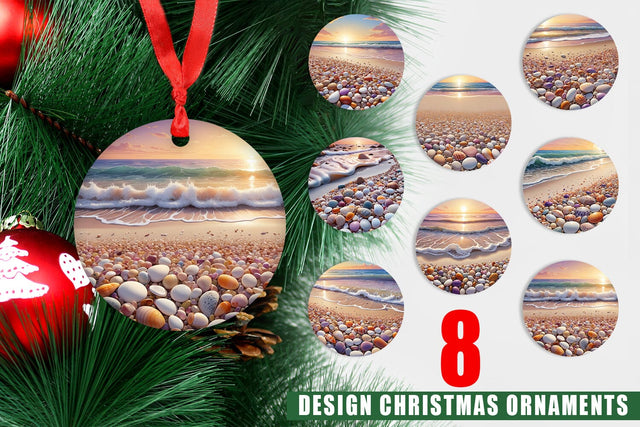 Ornament Beach Summer Sublimation artnoy 