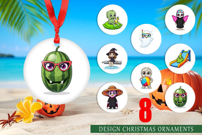 Ornament Big Eye Summerween Pool Party Sublimation artnoy 