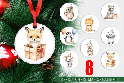 Ornament Birthday Baby Beasts Sublimation artnoy 
