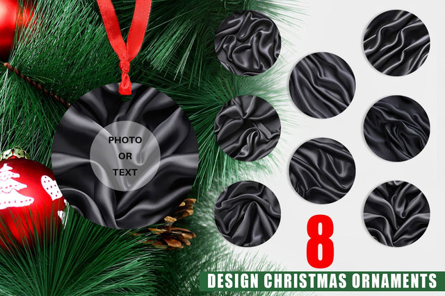Ornament Black Silk Pattern Sublimation artnoy 