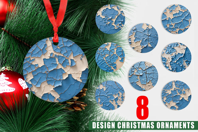 Ornament Blue Peel Texture Sublimation artnoy 