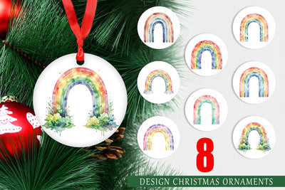 Ornament Boho Rainbow Abstract Sublimation artnoy 