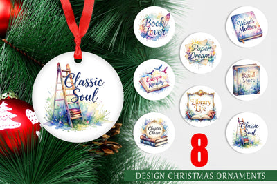 Ornament Bookworm Quotes Sublimation artnoy 