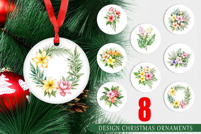 Ornament Botanical Bloom Sublimation artnoy 