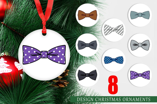 Ornament Bowtie Sublimation artnoy 