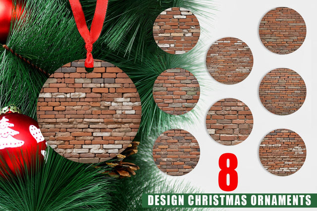 Ornament Brick Wall Sublimation artnoy 