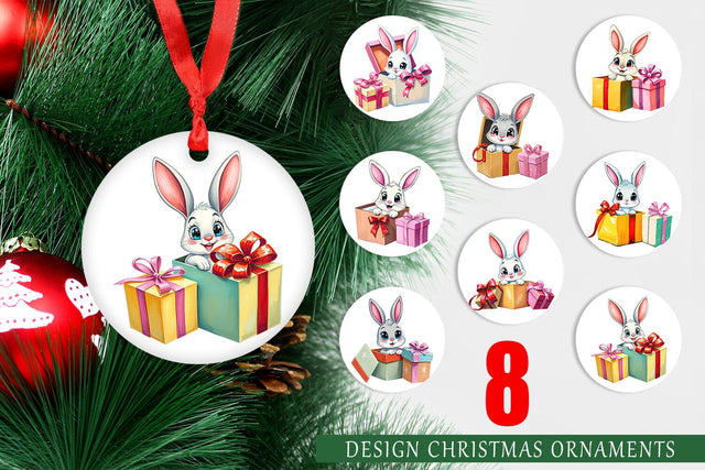 Ornament Bunny Gift Sublimation artnoy 