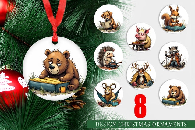 Ornament Camping Grumps Sublimation artnoy 