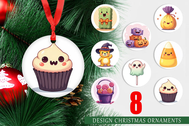 Ornament Candy Treats Sublimation artnoy 