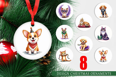 Ornament Carnival Jungle Watercolor Safari Mardi Gras Sublimation artnoy 