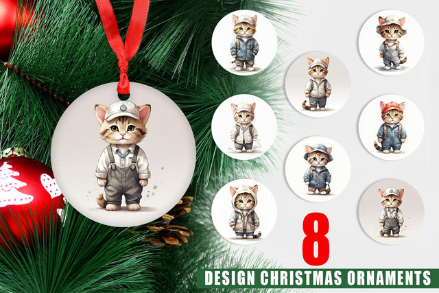 Ornament Cat Work Sublimation artnoy 