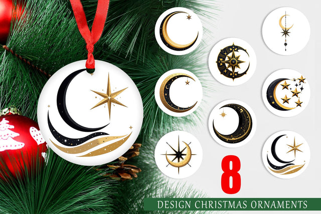 Ornament Celestial Moon Sublimation artnoy 