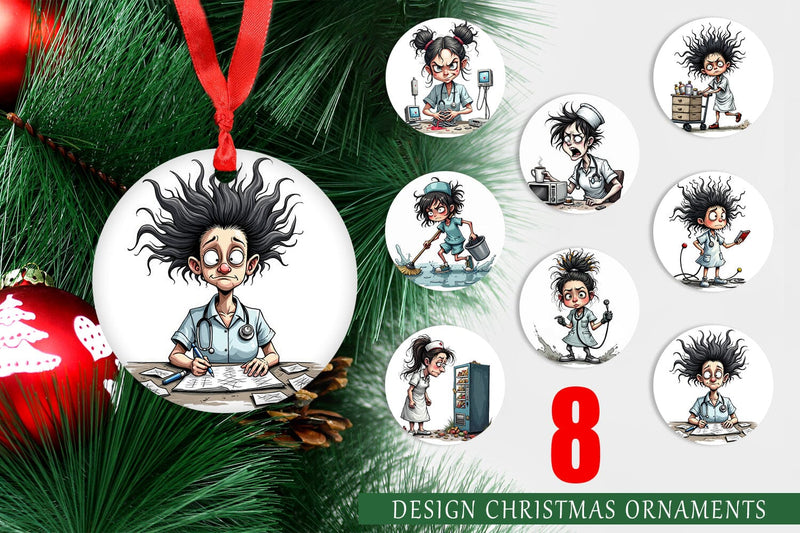 Ornament Chaotic Nurse Sublimation artnoy 