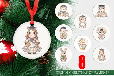 Ornament Cheerful Graduation Party Patchwork Sublimation artnoy 