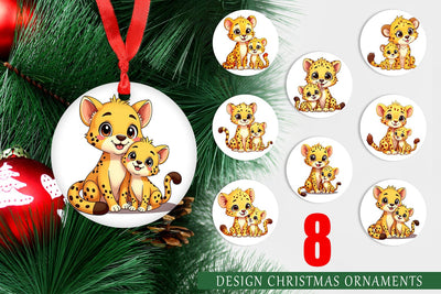 Ornament Cheetah Mother's Day Sublimation artnoy 