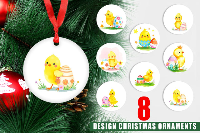 Ornament Chick and Egg Sublimation artnoy 