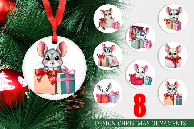 Ornament Chinchilla Gift Sublimation artnoy 