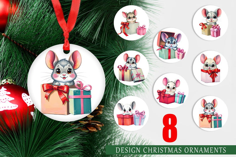 Ornament Chinchilla Gift Sublimation artnoy 