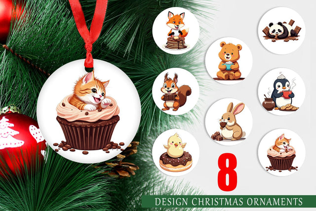 Ornament Chocolate Animals Sublimation artnoy 