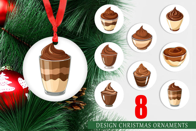 Ornament Chocolate Pudding Sublimation artnoy 