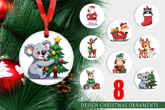 Ornament Christmas Animals Sublimation artnoy 