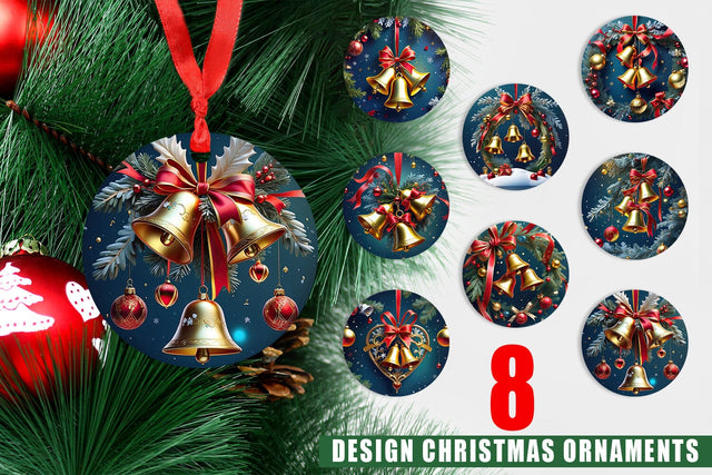 Ornament Christmas Bells Sublimation artnoy 