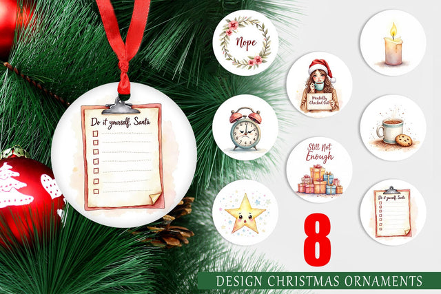Ornament Christmas Burnout Sublimation artnoy 